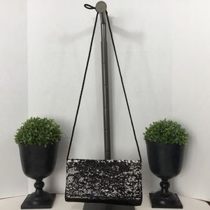Nytlites Black & Silver Sequin Bag